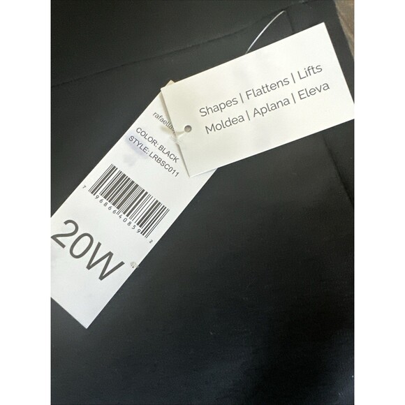 Rafaella women's Plus Size Slimming Pull-On Ankle Pant with Zipper Detail 20W - Picture 5 of 8